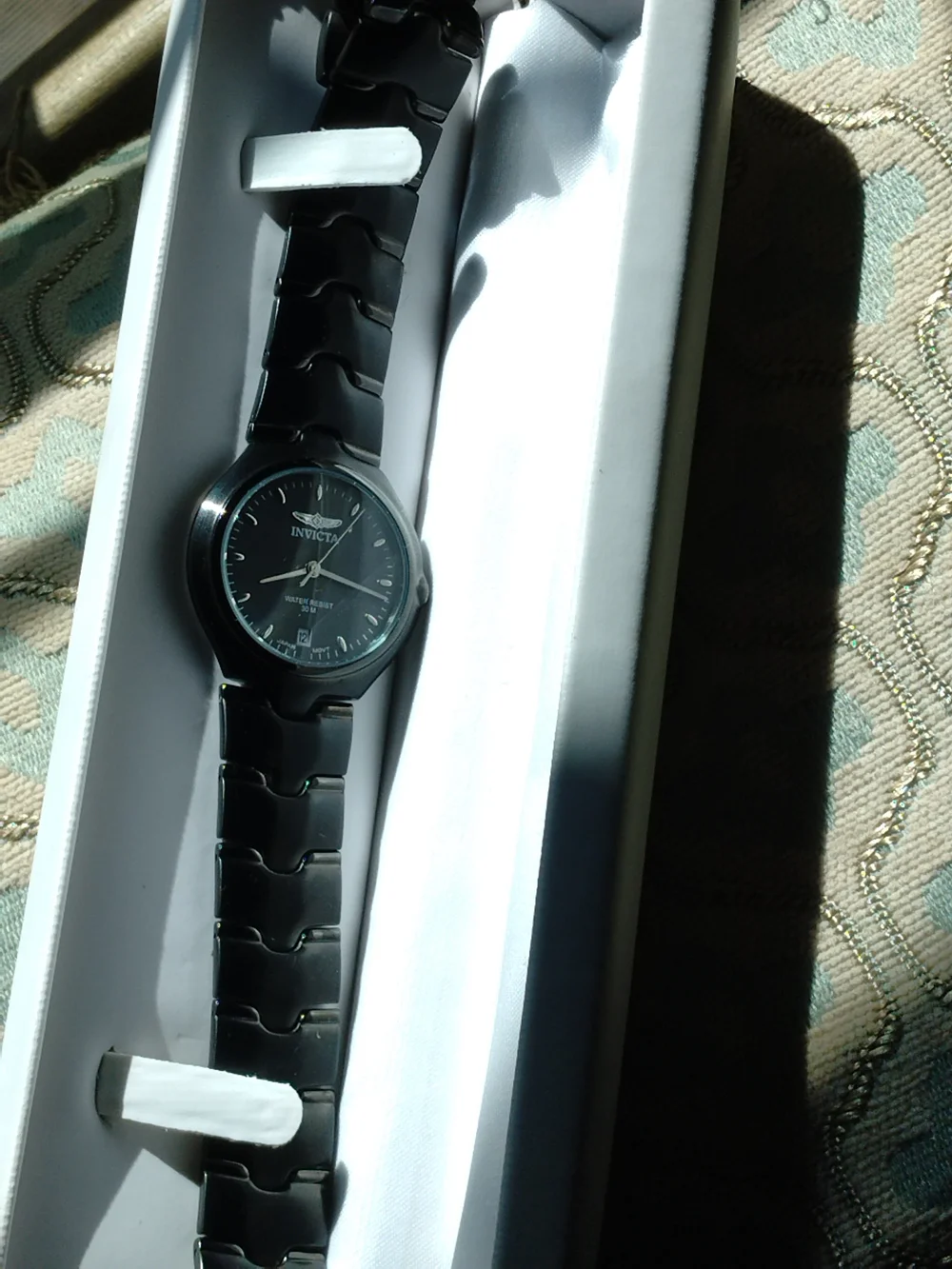 Invicta Men's Black Stainless Steel Watch - Sleek Classic Design